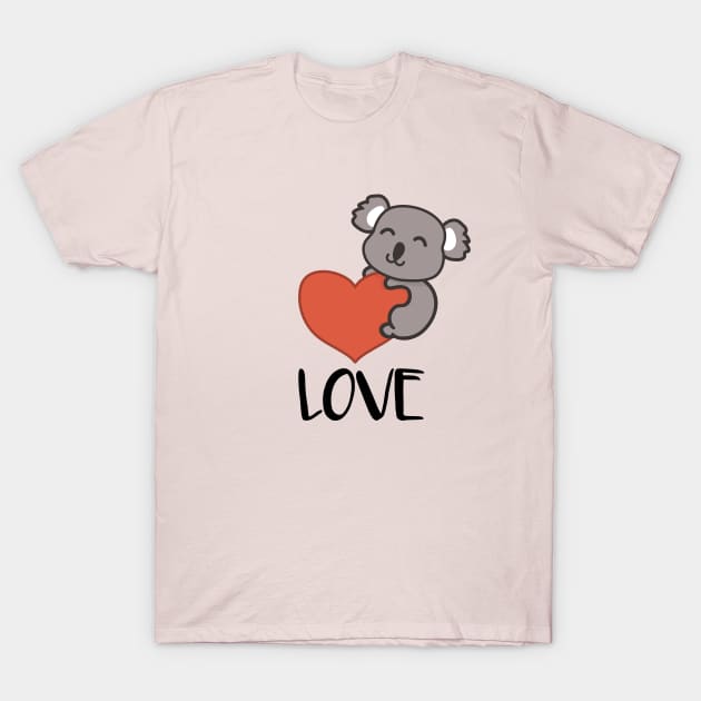 Koala Love T-Shirt by icepop